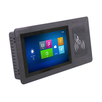 Android 10 Industrial Embedded Panel PC Wide Screen 7 Inch Panel PC With Card Reader