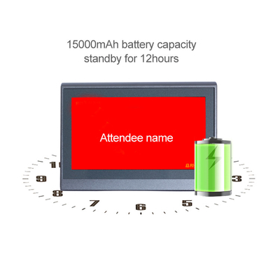 DC12V Double Sided Electronic Name Card 7 Inch LCD Display Screen