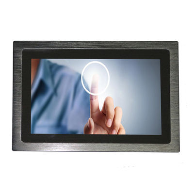 Aluminum 12VDC Capacitive Touch Screen Monitor Windows / Linux OS