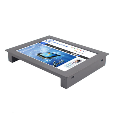 Front IP65 Resistive Touchscreen LED Monitor Aluminum Metal Case For Kiosk Cabinet