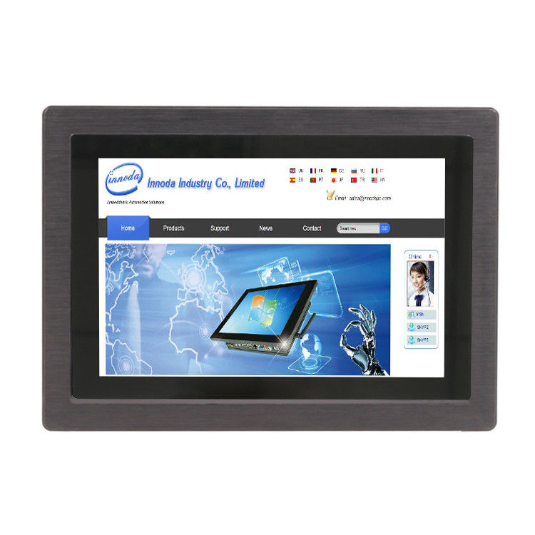 1280*800 Panel Mount Touch Screen Pc 10msec Response
