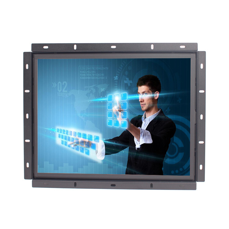 Resistive Touch Screen 250nits Open Frame LCD Monitor 4:3 Aspect Ratio
