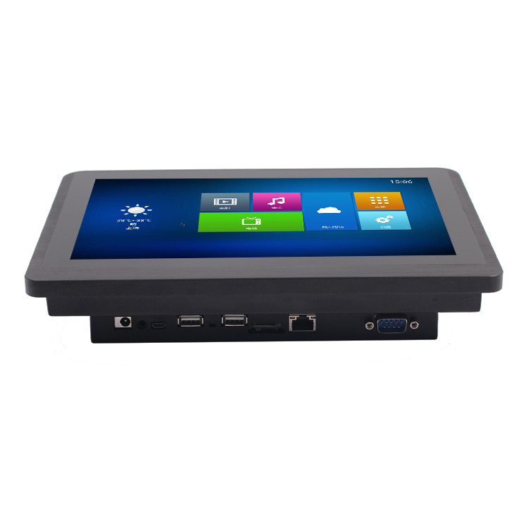 WIFI Integrated 10 Inch Android Touch Panel PC Wall Mount OTG RJ45 COM Port For Industry