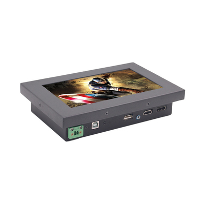 1024X600 Sunlight Readable LCD Display 7 Inch Resistive Touch Monitor