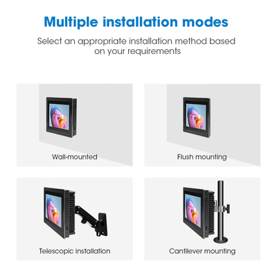10.1 Inch Embedded Touch Panel PC 12-36V Input Voltage 32G/64G/128G/256G SSD Storage