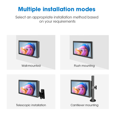 Hi res Win 10 Industrial Panel PC with 8GB Memory VGA/USB Ports