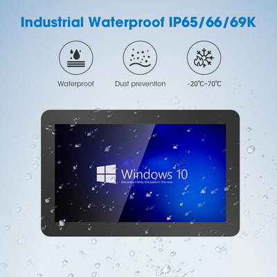 256G SSD 8GB Memory 350 Nits Industrial Touch Screen Panel Pc With VGA COM USB RJ45 Audio JACK