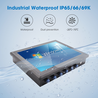 IP67 Waterproof industrial Panel PC 1280 X 1020 Resolution Windows Intel J6413 350cd/m² Brightness
