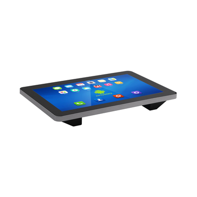 Black Rugged Android Touchscreen Panel PC Font Panel Mount with RS232 and 8G/16G/32 EMMC Storage