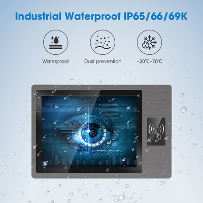 15 Inch Wide Voltage Android Touch Panel PC With IP65 Certification And Rugged Mechanical Design