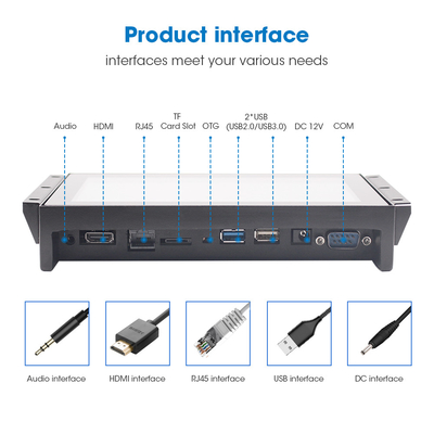 Rugged Chassis Android Touch Panel PC IP65 Front Bezel 1 X 100M LAN RS232/USB/RJ45/VGA/H-D-MI Interface