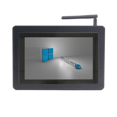 USB/RJ45/COM/VGA/HDMI/DC12V Fanless Industrial Panel PC with 12-36V Input Voltage