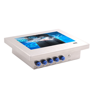Stainless Steel Touch Panel Pc with VESA Mount CE Compliance and 4 X USB2.0 M12 Ports