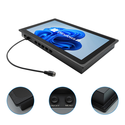 Industrial Application Waterproof LCD Monitor with Black Stainless Steel 1920*1080 Resolution