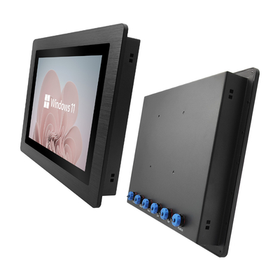 Rugged Waterproof Panel PC with 12V DC Power Supply and 64GB SSD 128G/512G Optional