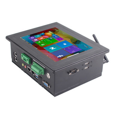 8Inch Aluminum Bezel Industrial Touch Panel 4xRJ45