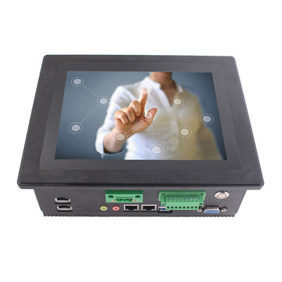 8Inch Aluminum Bezel Industrial Touch Panel 4xRJ45