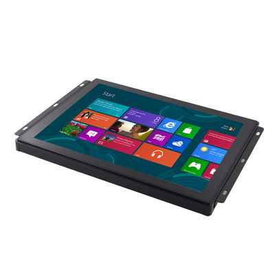 Fan Capacitive Touch Screen Monitor 250 Nits Industrial Lcd Panel