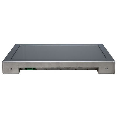 Front IP66 Waterproof LCD Monitor 1.5mm Stainless Steel