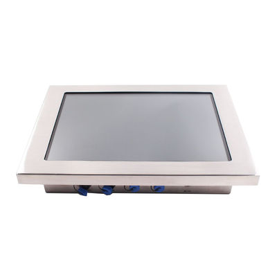 RJ45 12 Inch Waterproof Embedded Panel PC 250nits Bluetooth