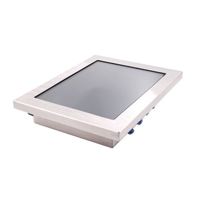 RJ45 12 Inch Waterproof Embedded Panel PC 250nits Bluetooth