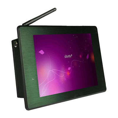 Dual Rj45 8 inch 18W 350nits Rugged Touch Panel Pc DC 24V