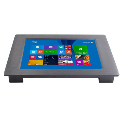 Alloy Panel 250nits CNC Craft Touch Screen Monitor DC24V VESA