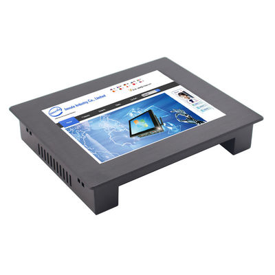 Embedded Resistive Touch Screen Monitor 8in 1024x768 Aluminum Bezel