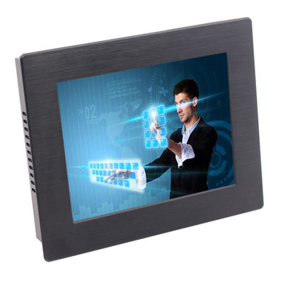 VESA 1024x768 Resistive Rugged Touch Monitor IP65 FCC For Kiosk