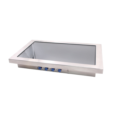 SUS304 Fanless Waterproof Panel Pc 1.5mm Frame 21 Inch Full IP67 FCC PoE