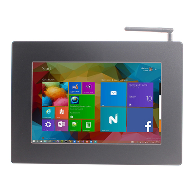 10'' Linux Touch Panel PC Front IP65 Outdoor AIO HMI For Kiosk