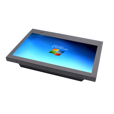 Metal Enclosure Fanless Panel Pc VESA Embedded 15.6 Inch With Barcode Reader