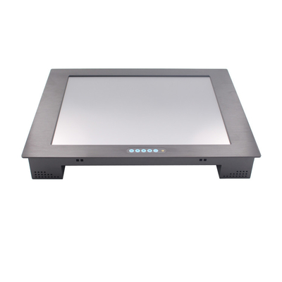 19 Inch Front IP65 Panel Mount Industrial Monitor With Resistive Touch