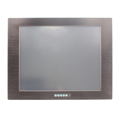 350NITs 17 Inch industrial lCD monitor 12 / 24V 15 Msec Response Time
