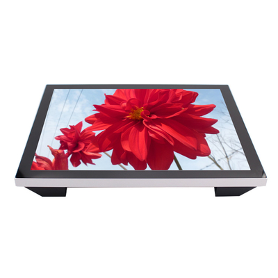 DVI / HDMI Black Color Touch Screen Computer Monitor 19inch Capacitive Touch Panel