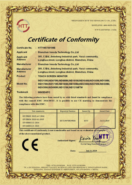China Shenzhen Innoda Technology Co., Ltd. CN certification
